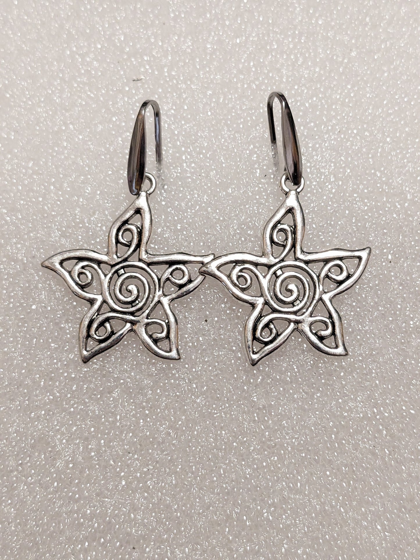 Medium weight starflower earrings