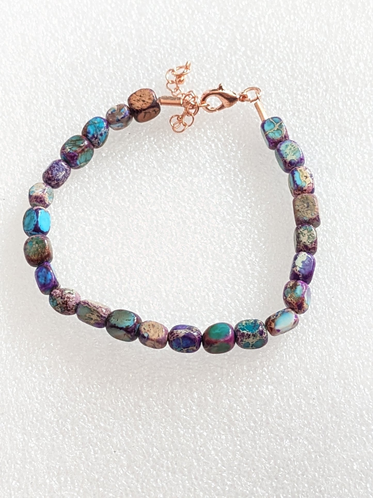 Adjustable Sea stone bracelet