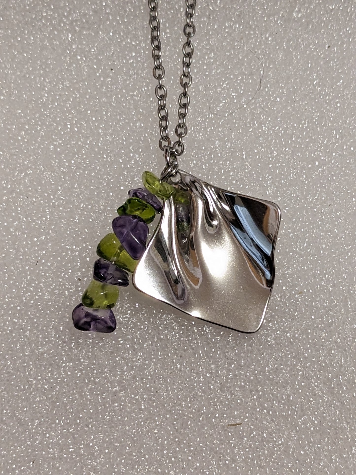 Amethyst and Peridot necklace