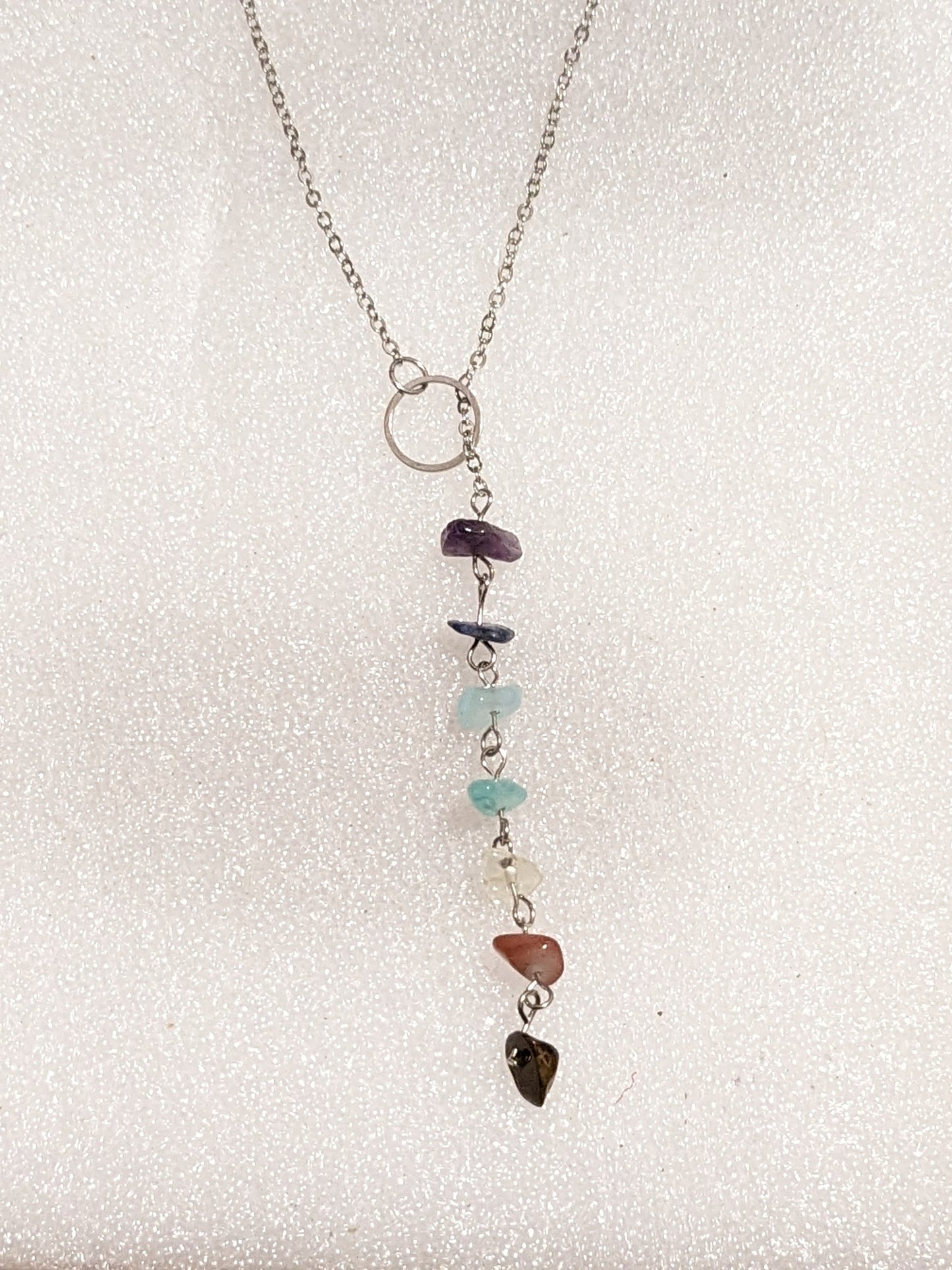 Chakra slider necklace