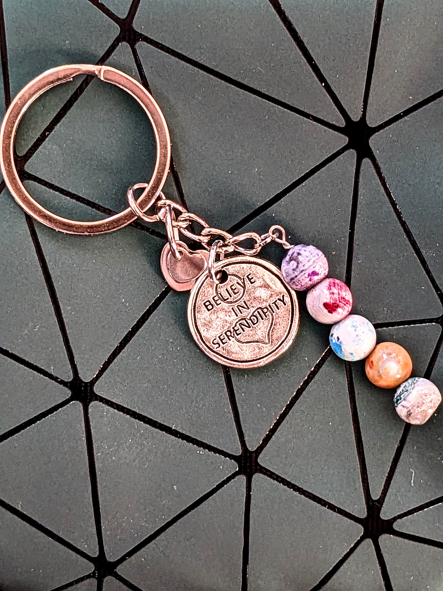 Serenity stone keychain