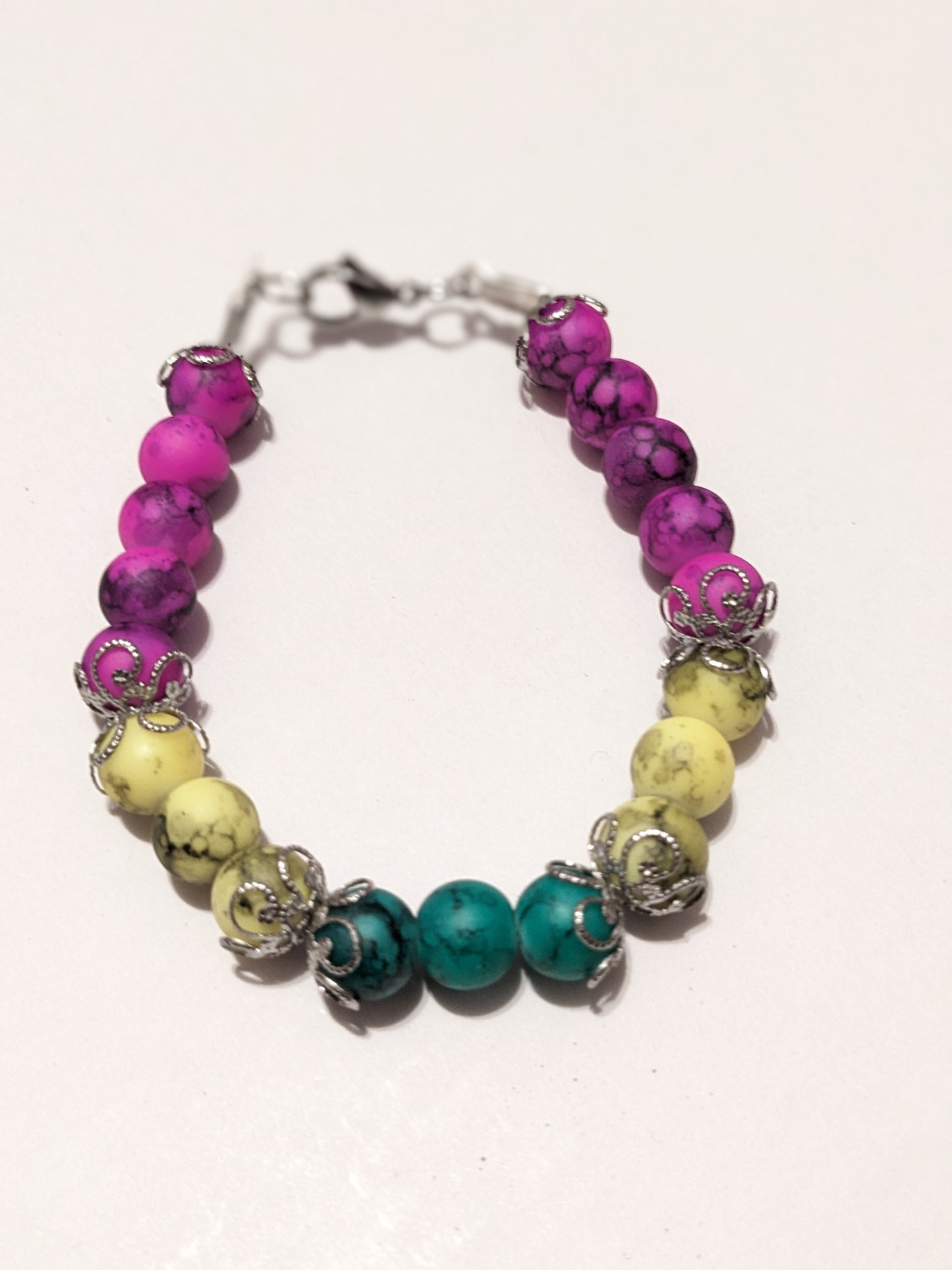 Frosted glass bracelet