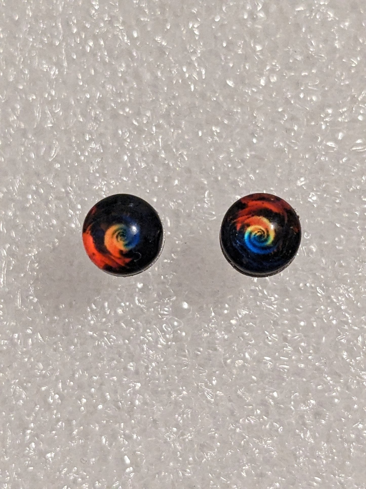 4mm glass cobonch earrings