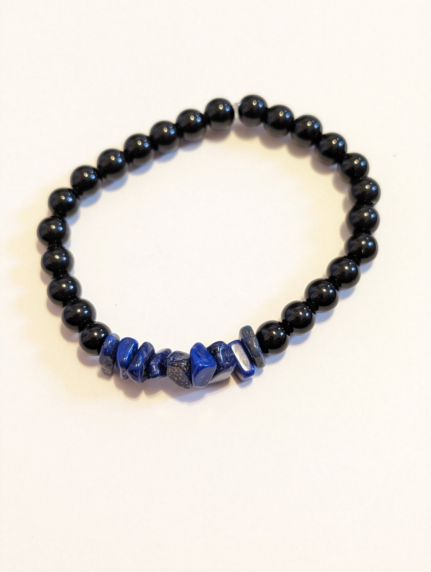 6 mm and chip stone bracelet