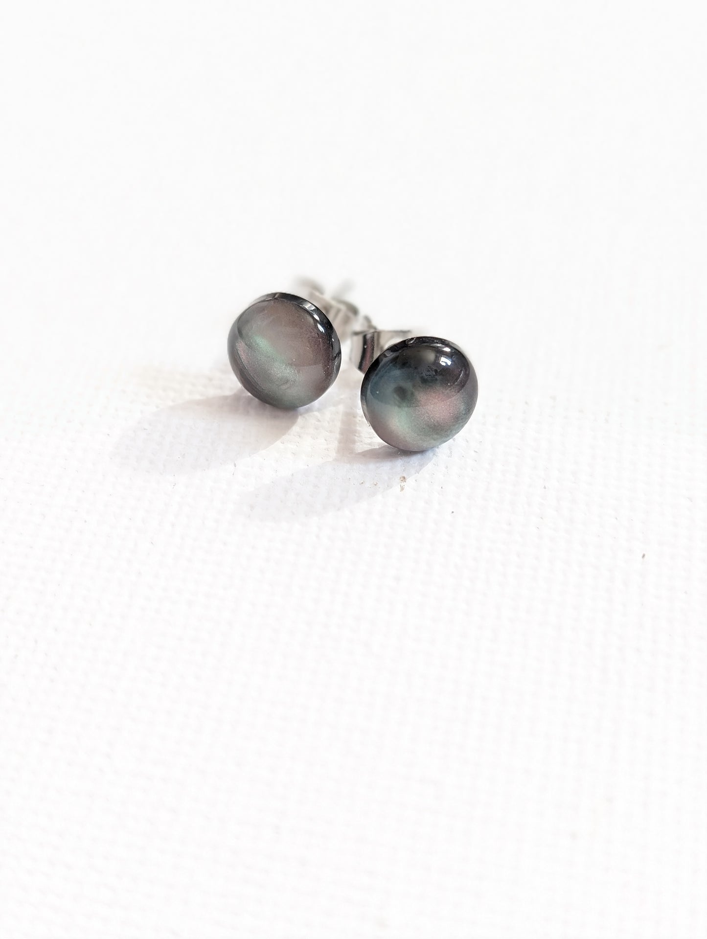 6mm stainless steel stud earrings