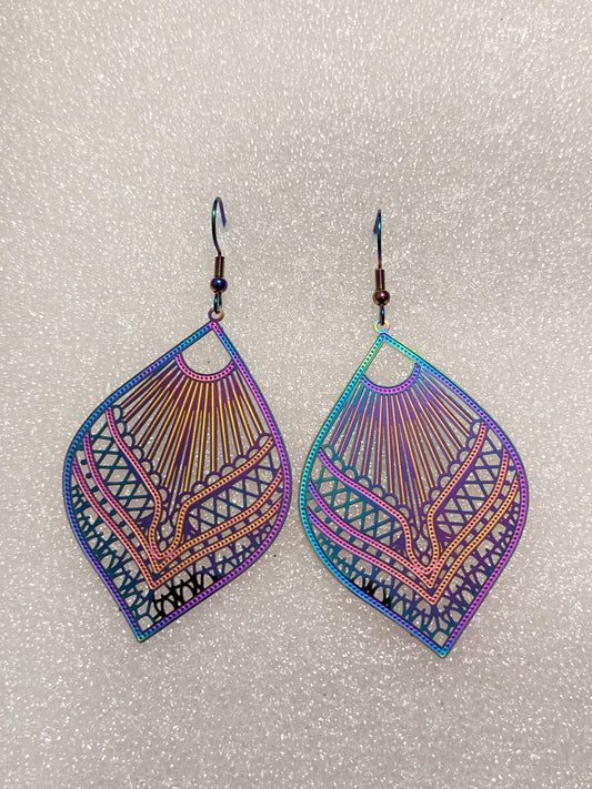 Rainbow fillegre earrings