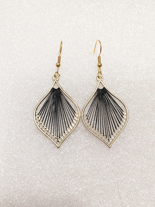 Black Thread earrings
