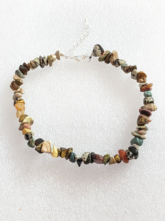 Stone anklet
