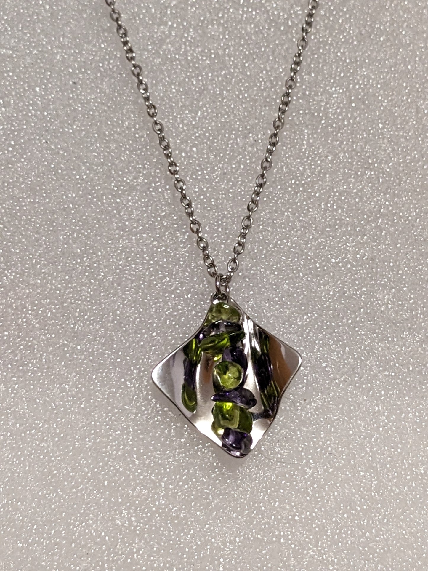 Amethyst and Peridot necklace