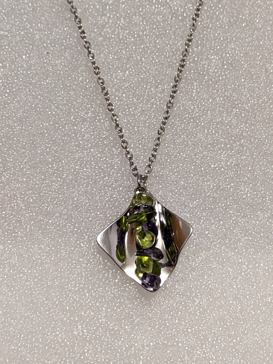Amethyst and Peridot necklace