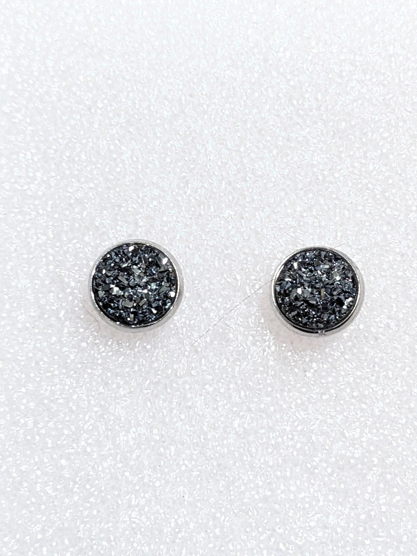 Druzy studs 10mm