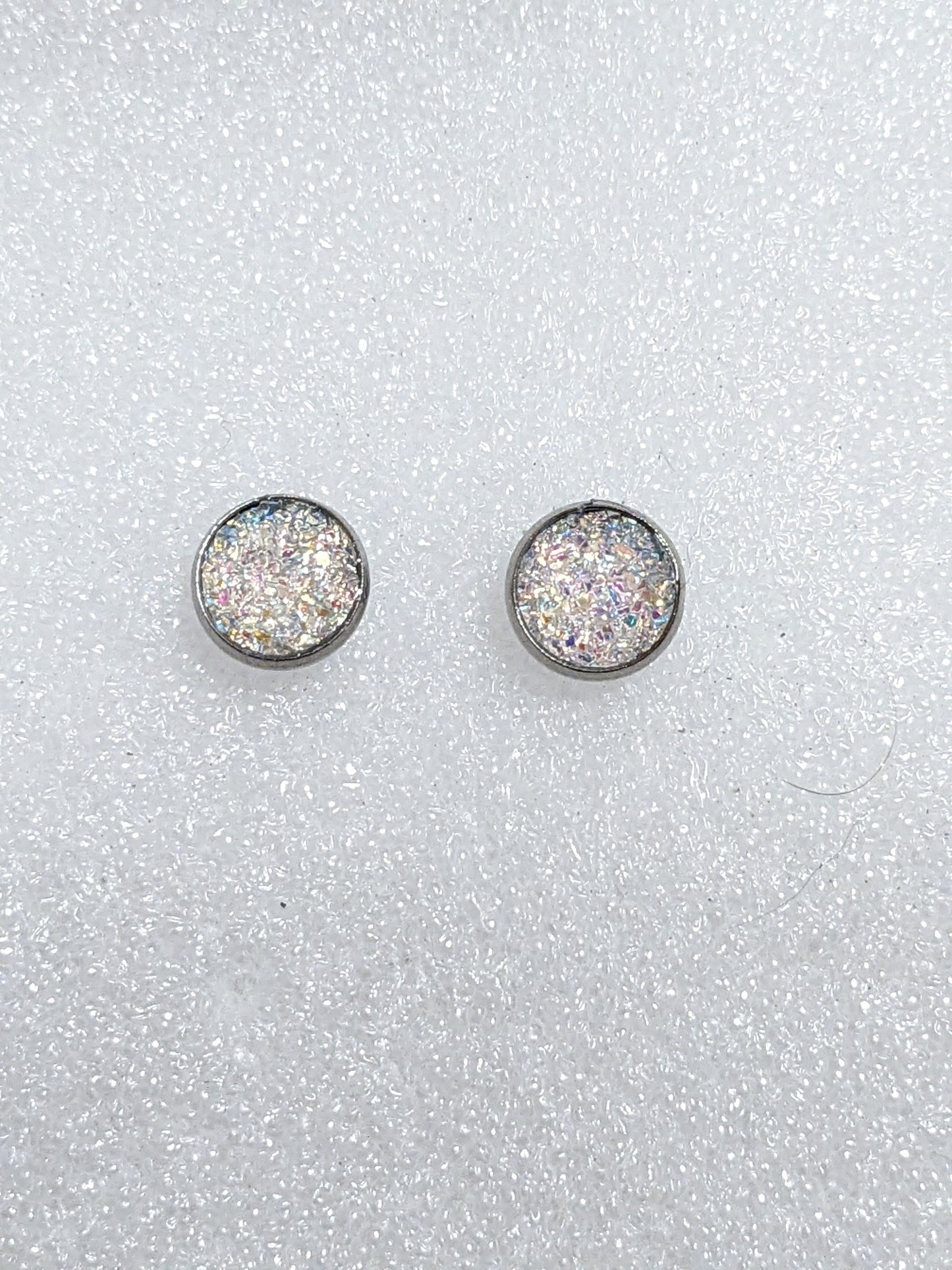 Druzy studs 10mm
