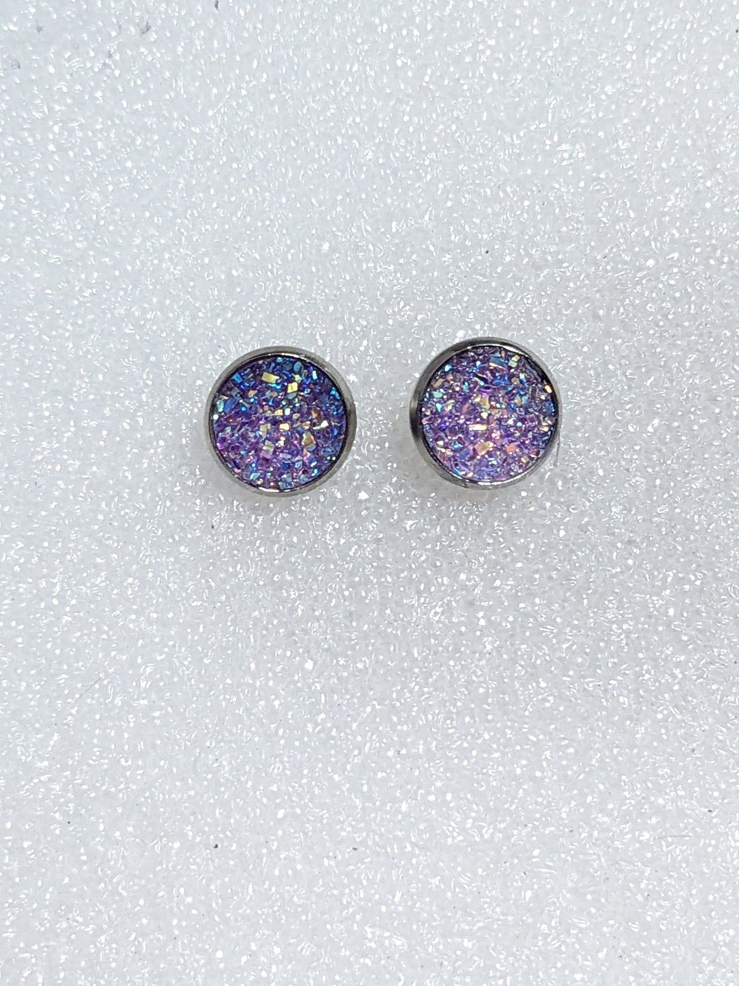 Druzy studs 10mm