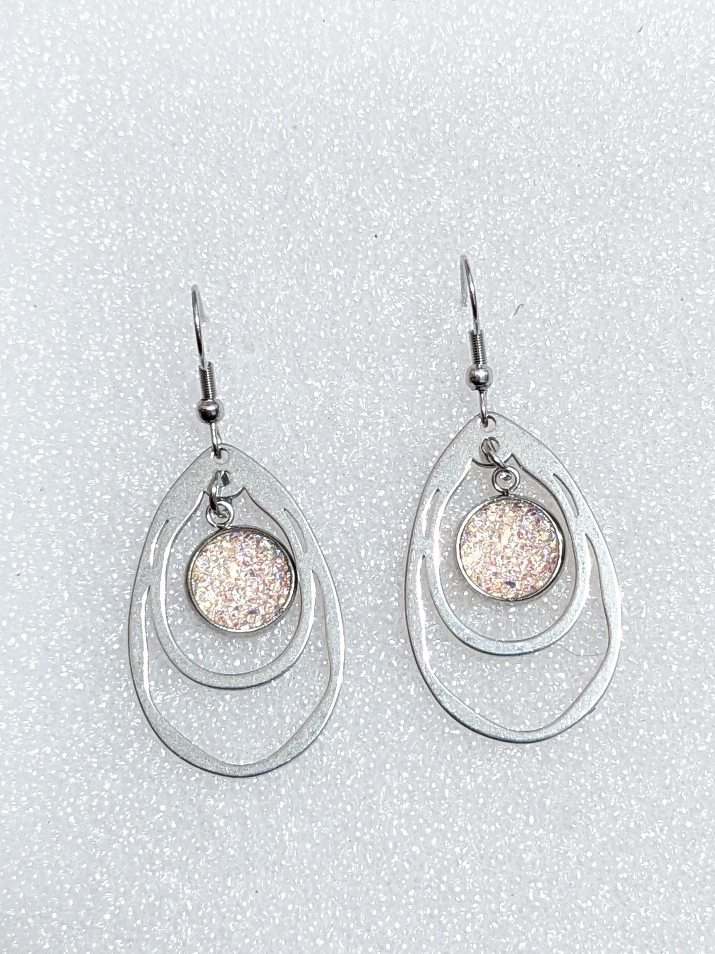 Druzy dangle earrings