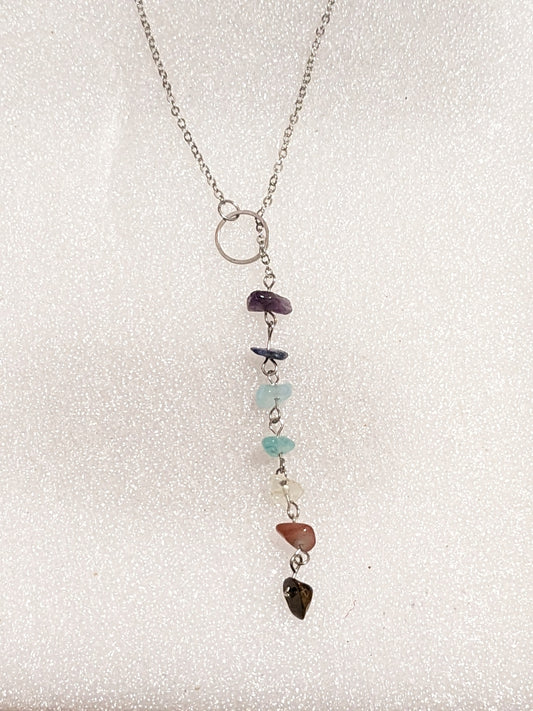 Chakra slider necklace