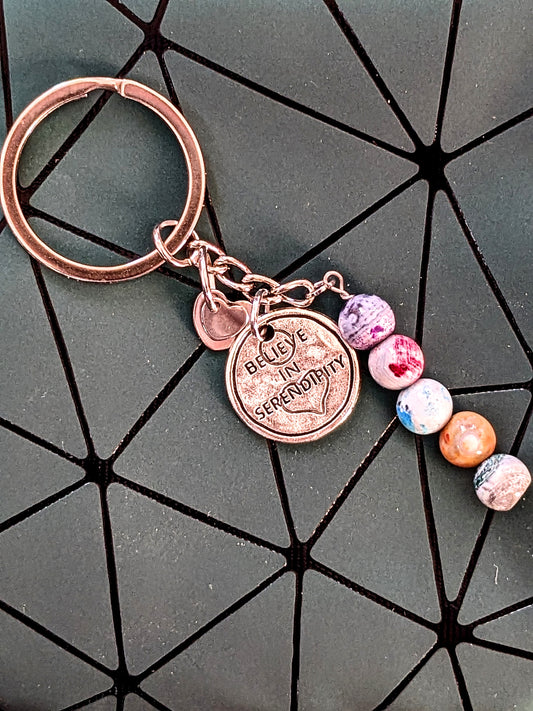 Serenity stone keychain