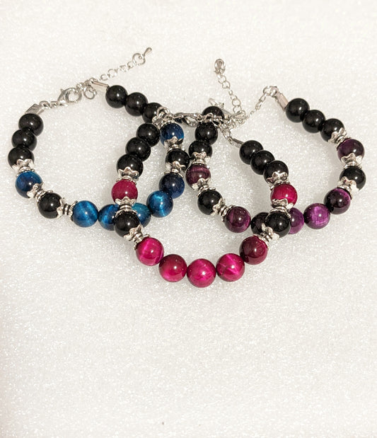 Cat eye 8mm stone bracelets