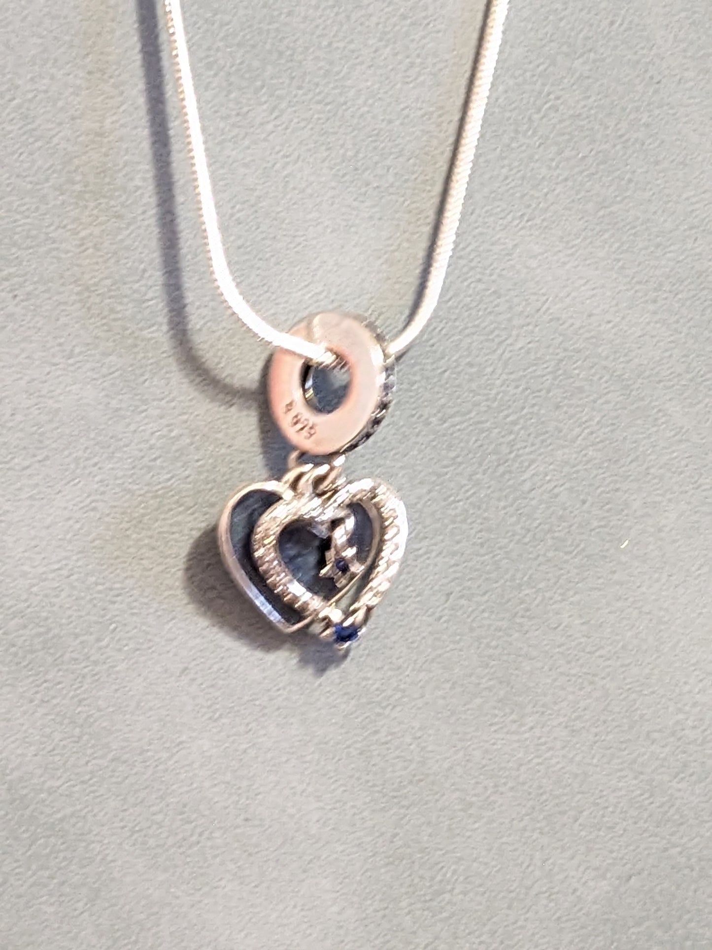Lovely blue heart necklace