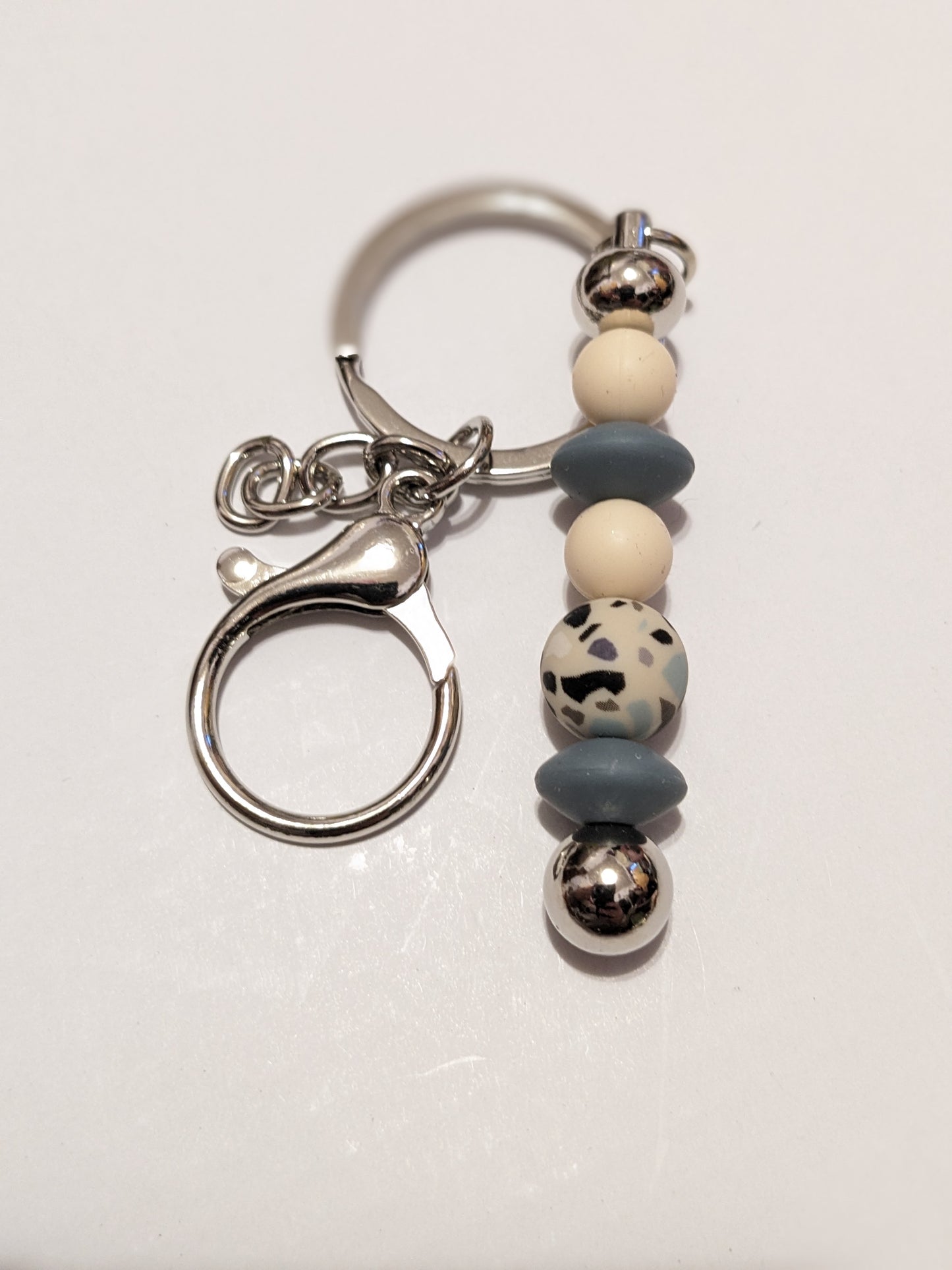 Silicon bead keychain