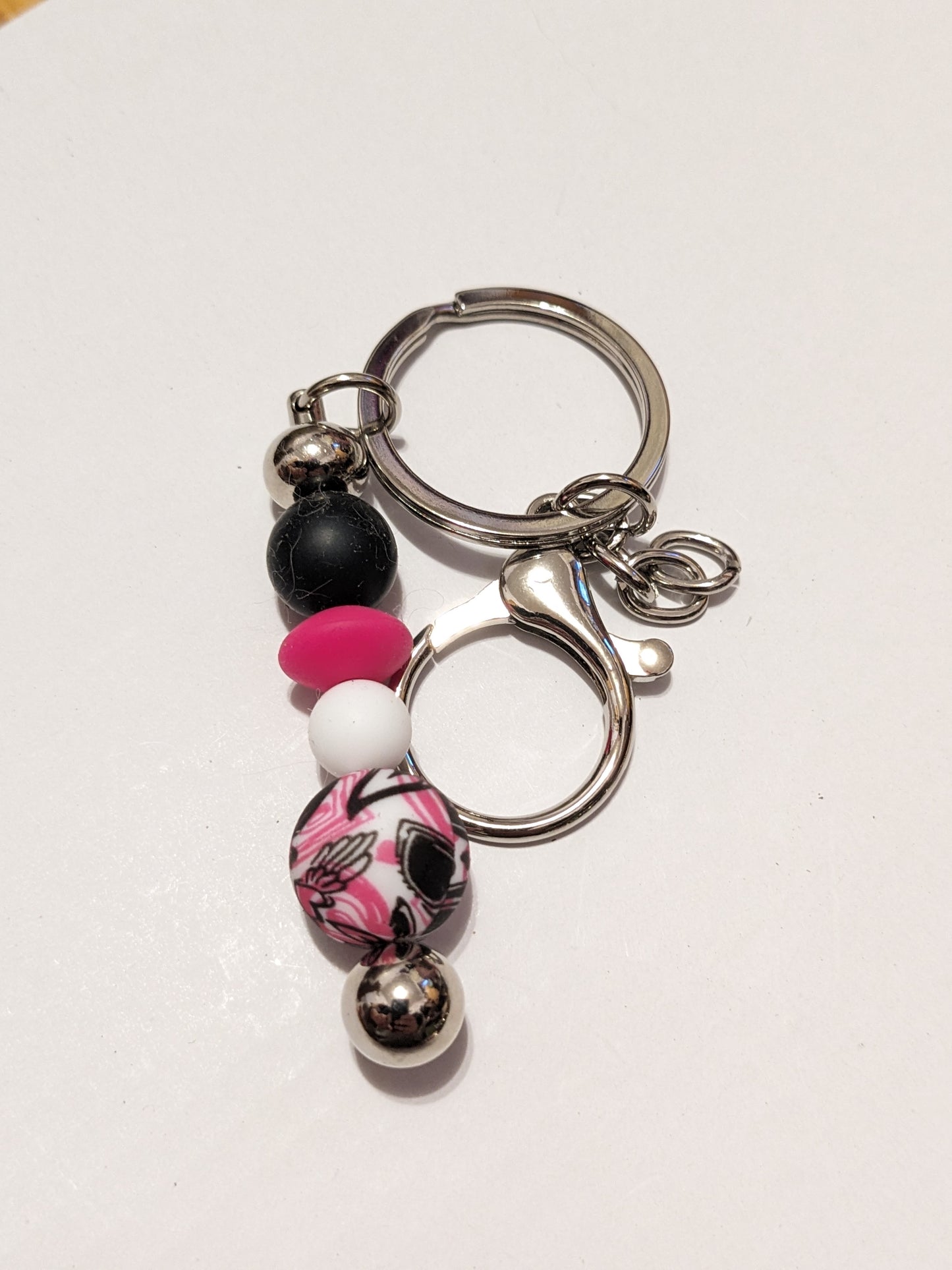 Silicon bead keychain