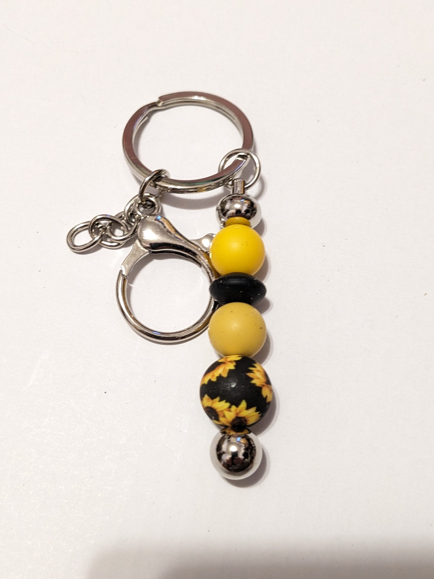 Silicon bead keychain