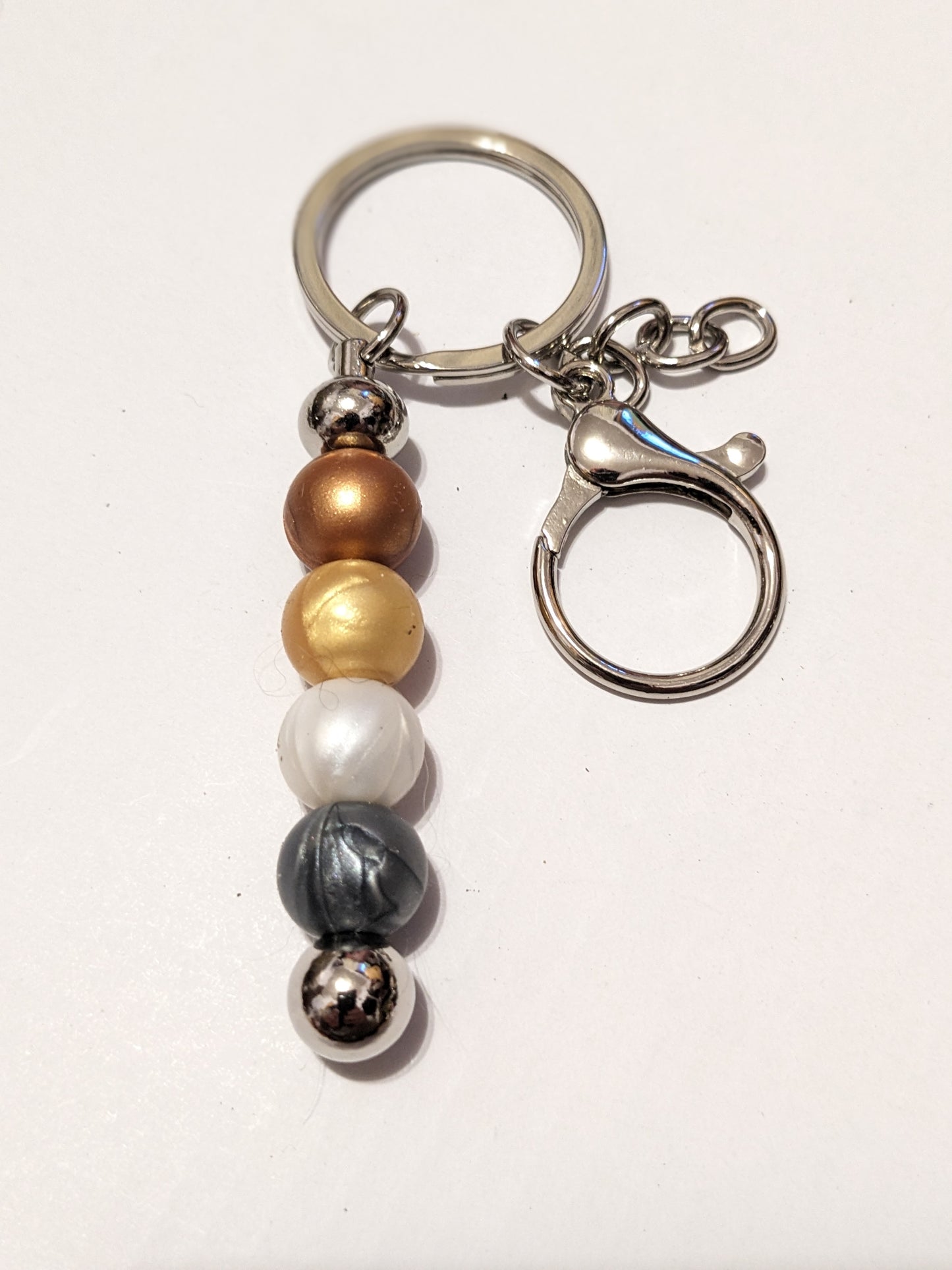 Silicon bead keychain