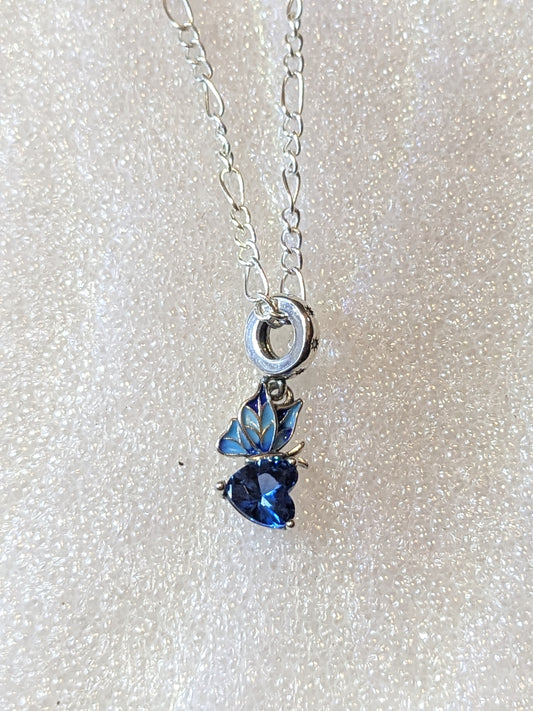 Beautiful 925 silver butterfly necklace